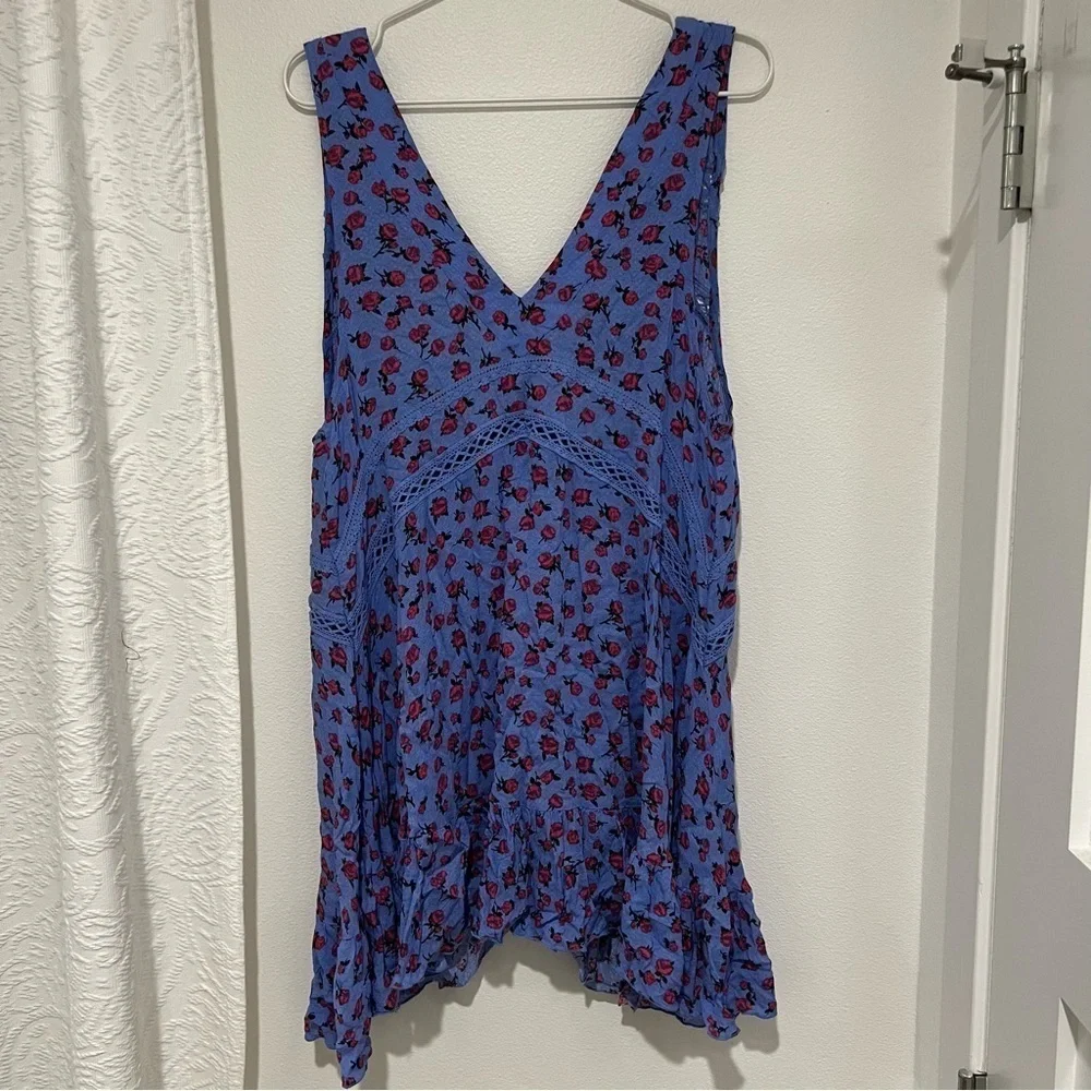 Intimately Free People Red and Blue Floral Dress - Picture 2 of 4